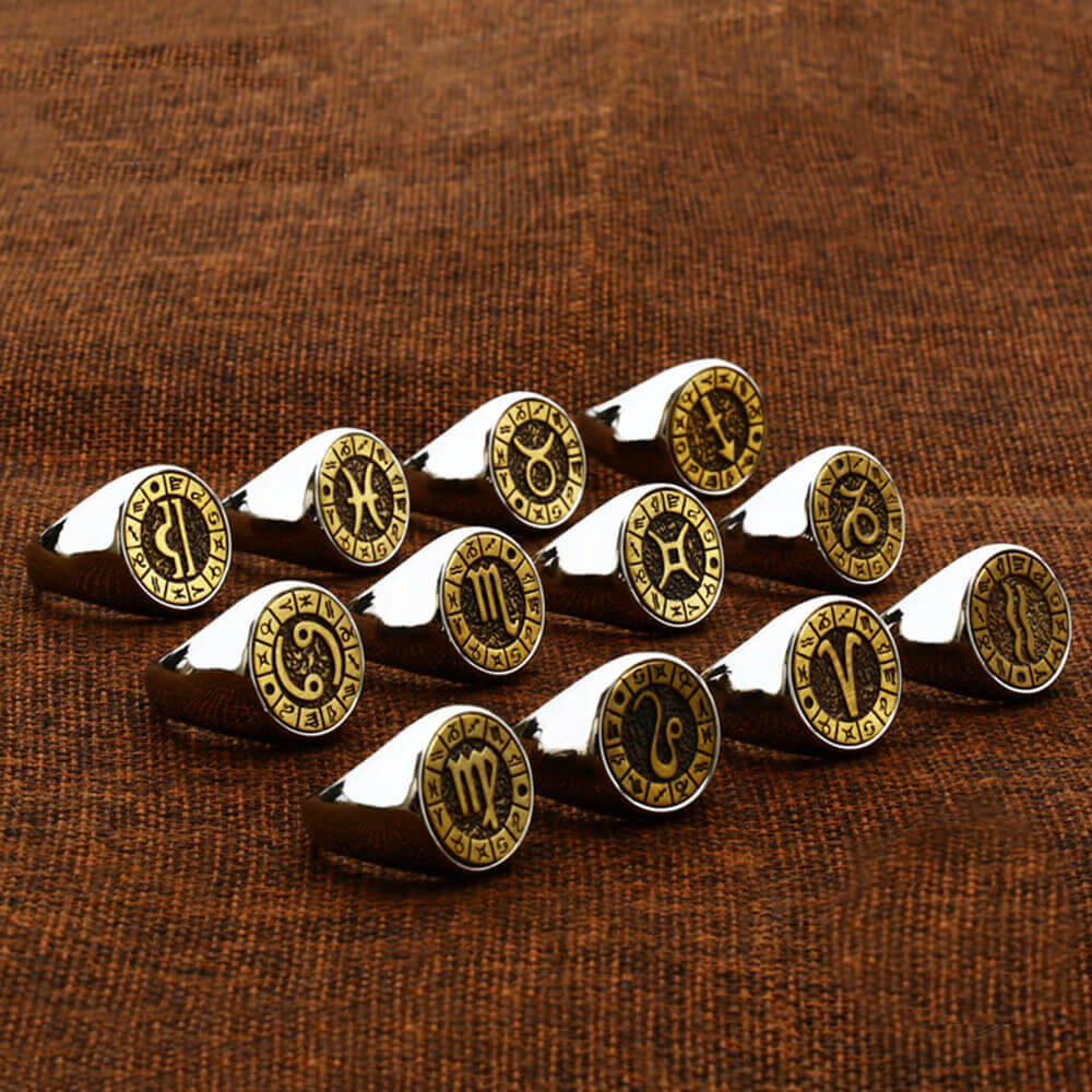 4897-12-constellation-zodiac-signs-stainless-steel-ring-13.jpg 12 Constellation Zodiac Signs Stainless Steel Ring