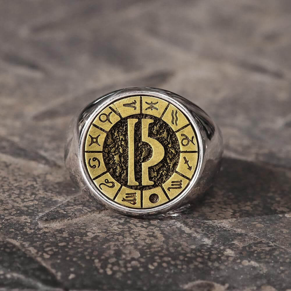 4897-12-constellation-zodiac-signs-stainless-steel-ring-16.jpg 12 Constellation Zodiac Signs Stainless Steel Ring