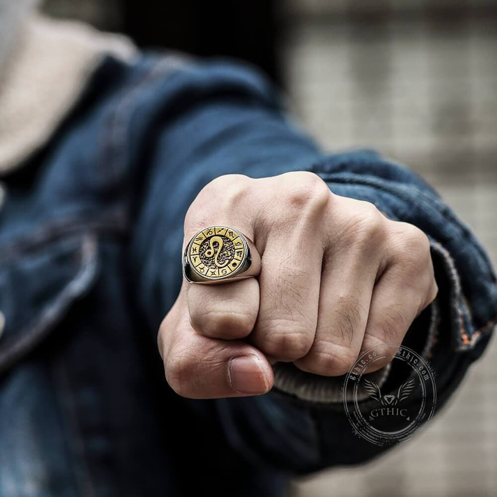 4897-12-constellation-zodiac-signs-stainless-steel-ring-2.jpg 12 Constellation Zodiac Signs Stainless Steel Ring