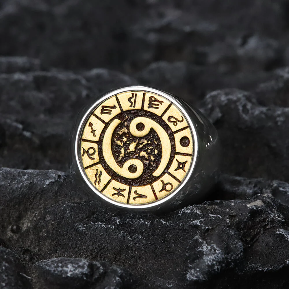 4897-12-constellation-zodiac-signs-stainless-steel-ring-6.webp 12 Constellation Zodiac Signs Stainless Steel Ring