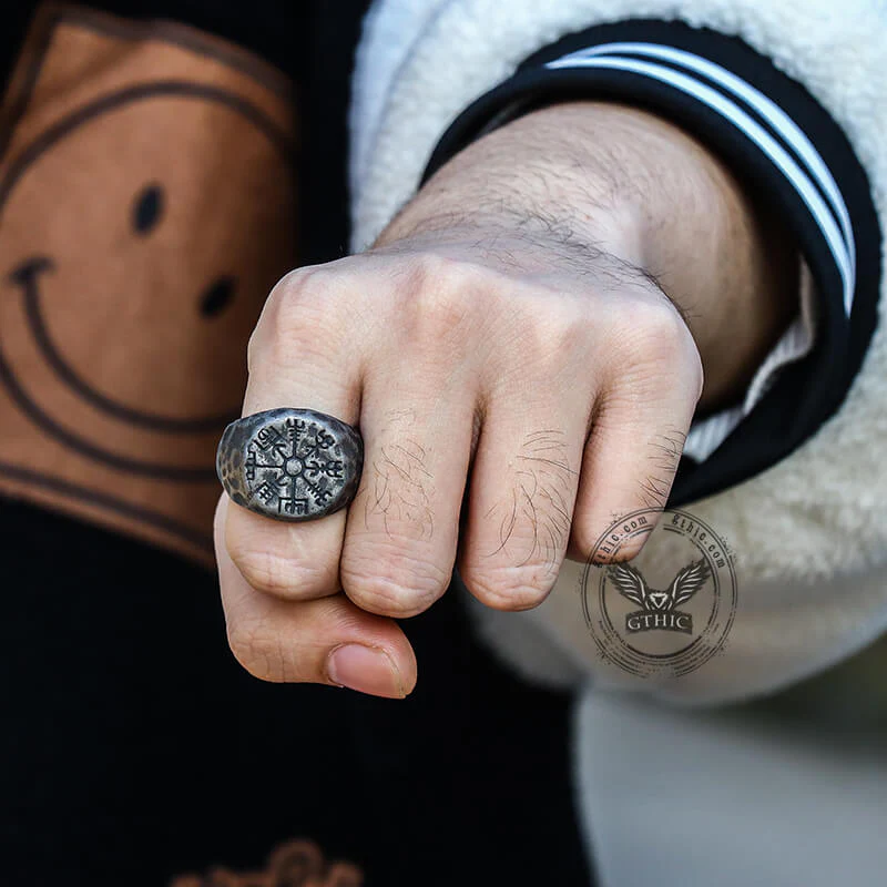 5057-vegvisir-magic-compass-stainless-steel-viking-ring-2.webp Vegvisir Magic Compass Stainless Steel Viking Ring