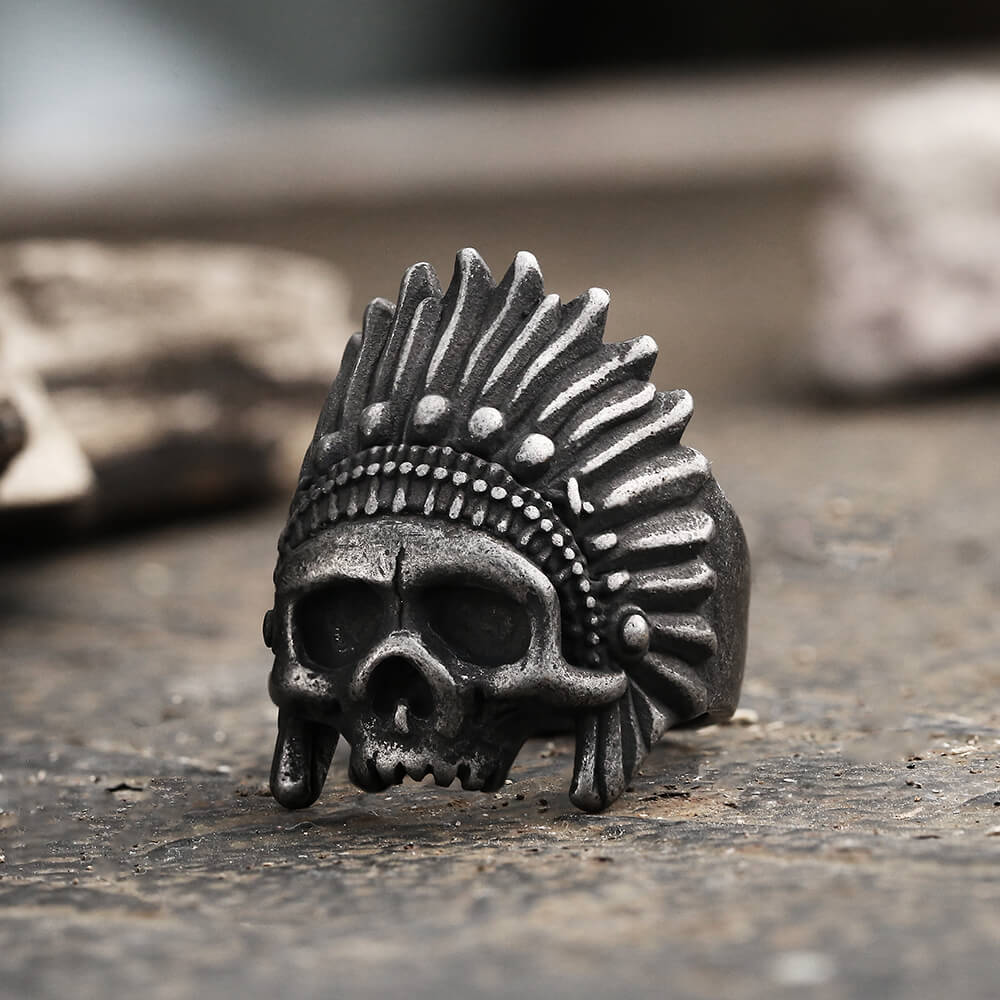 5074-indian-chief-stainless-steel-skull-ring-1.jpg Indian Chief Stainless Steel Skull Ring