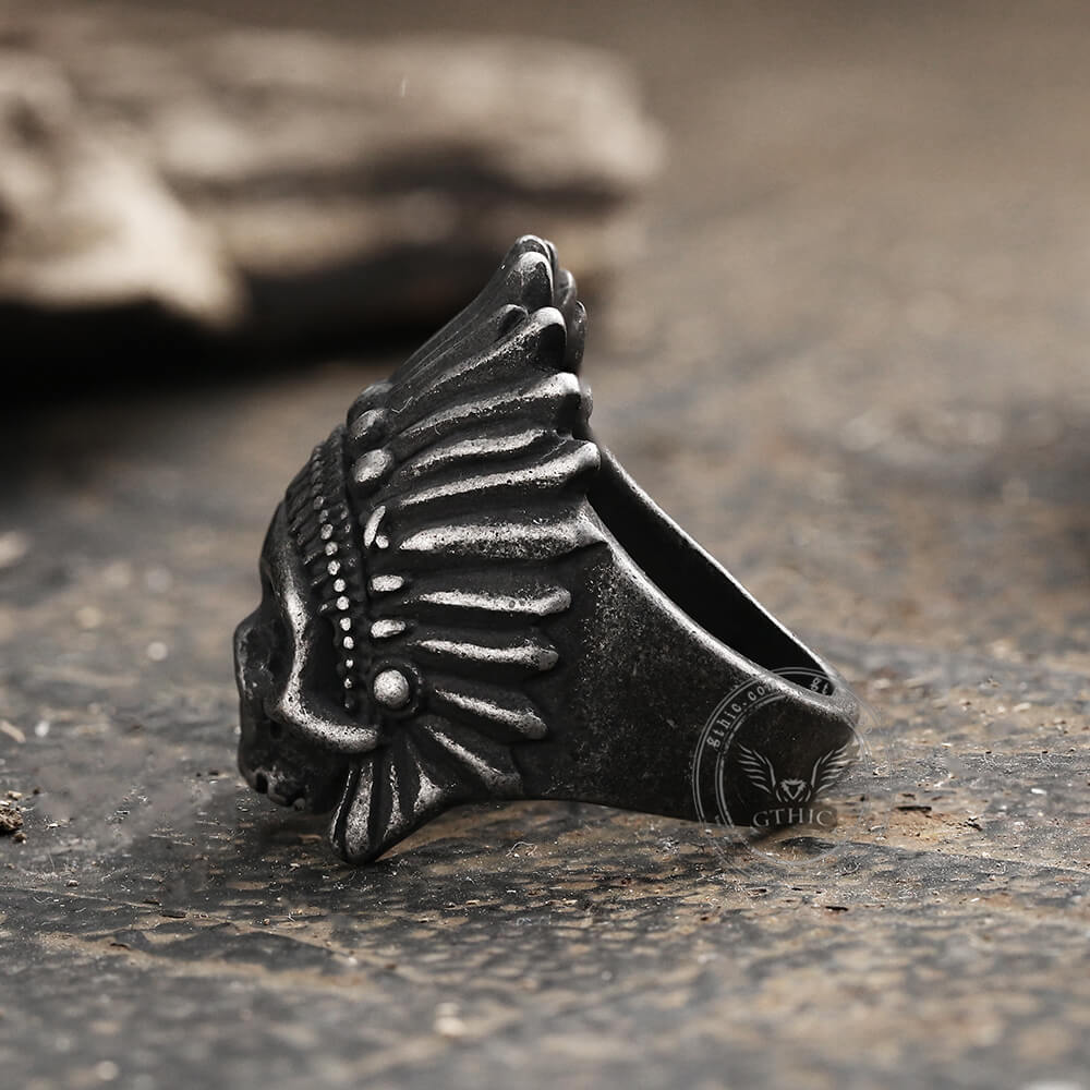 5074-indian-chief-stainless-steel-skull-ring-4.jpg Indian Chief Stainless Steel Skull Ring