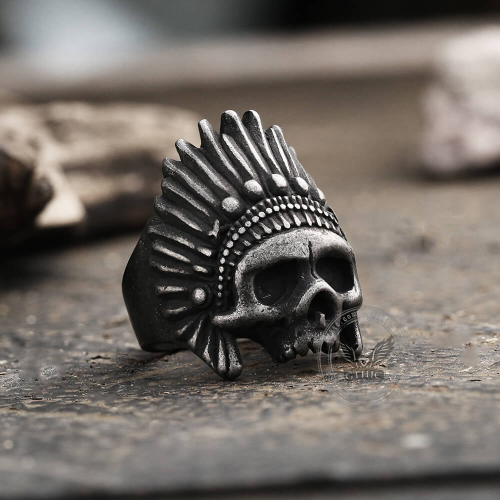 5074-indian-chief-stainless-steel-skull-ring-5.jpg Indian Chief Stainless Steel Skull Ring