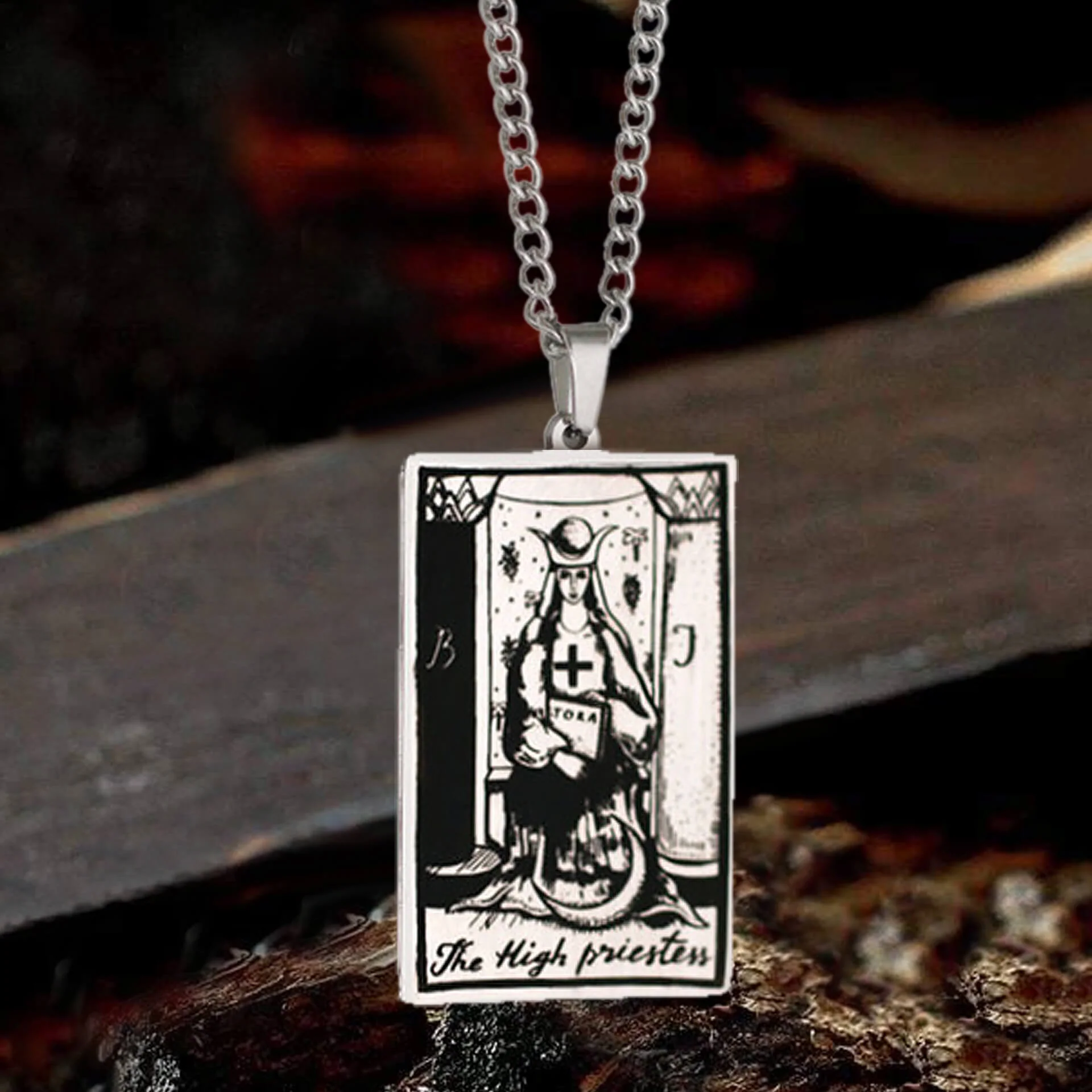 Major Arcana Tarot Stainless Steel Necklace