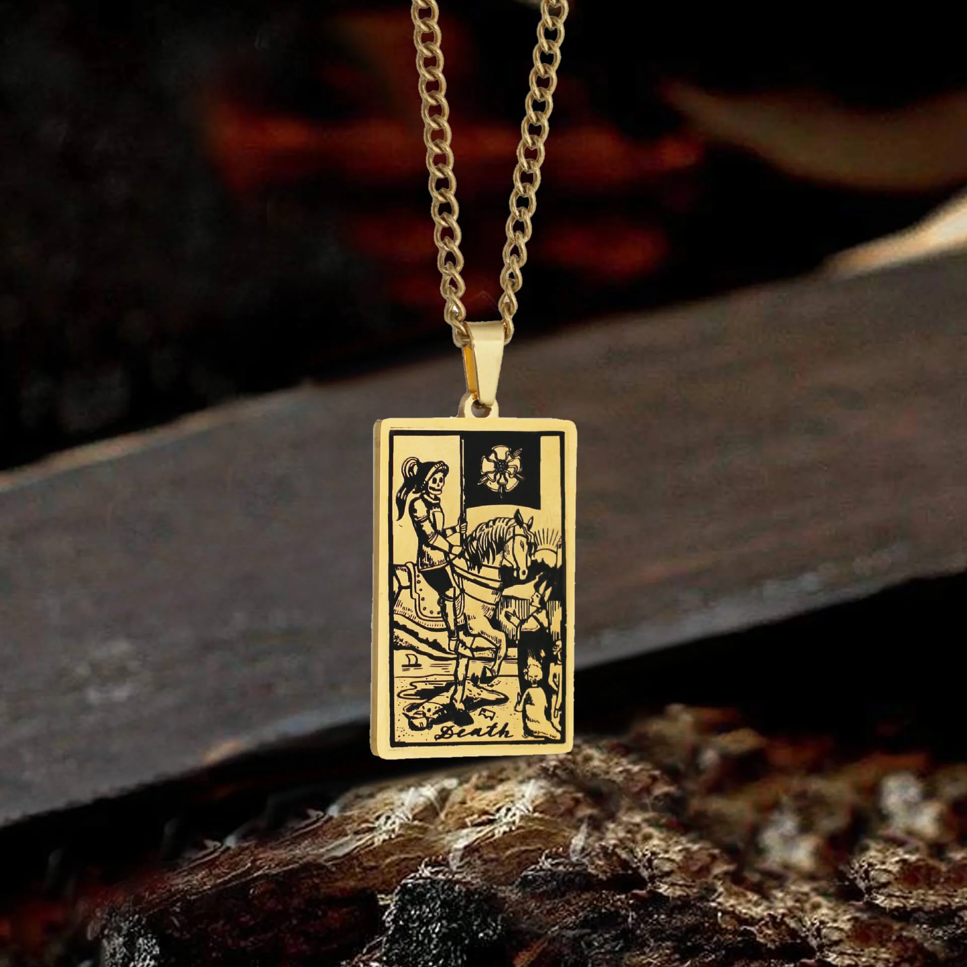 Major Arcana Tarot Stainless Steel Necklace