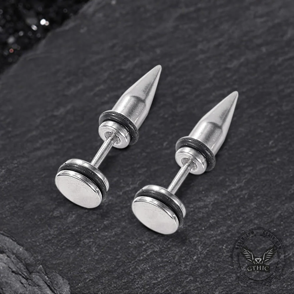 Minimalist Conical Stainless Steel Ear Studs