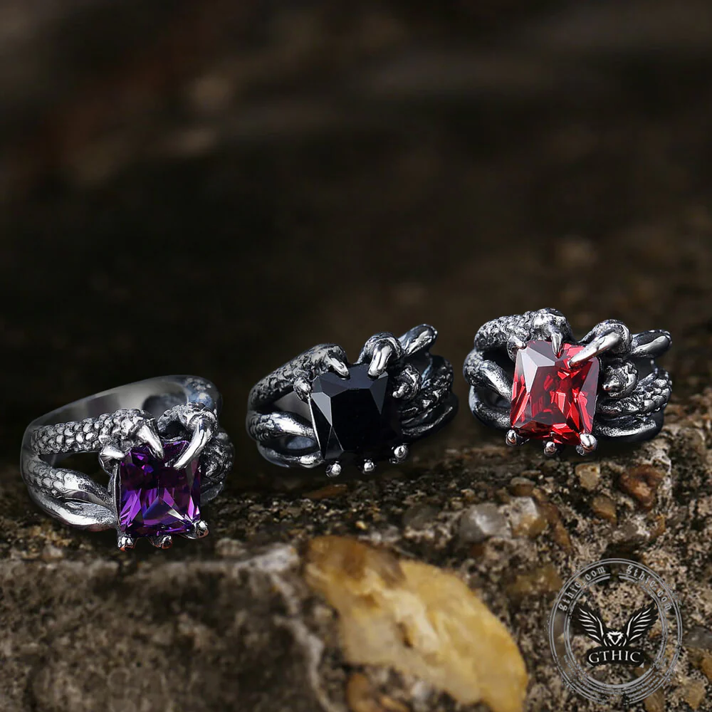 5244-gothic-dragon-claw-stainless-steel-gem-ring-3.webp Gothic Dragon Claw Stainless Steel Gem Ring