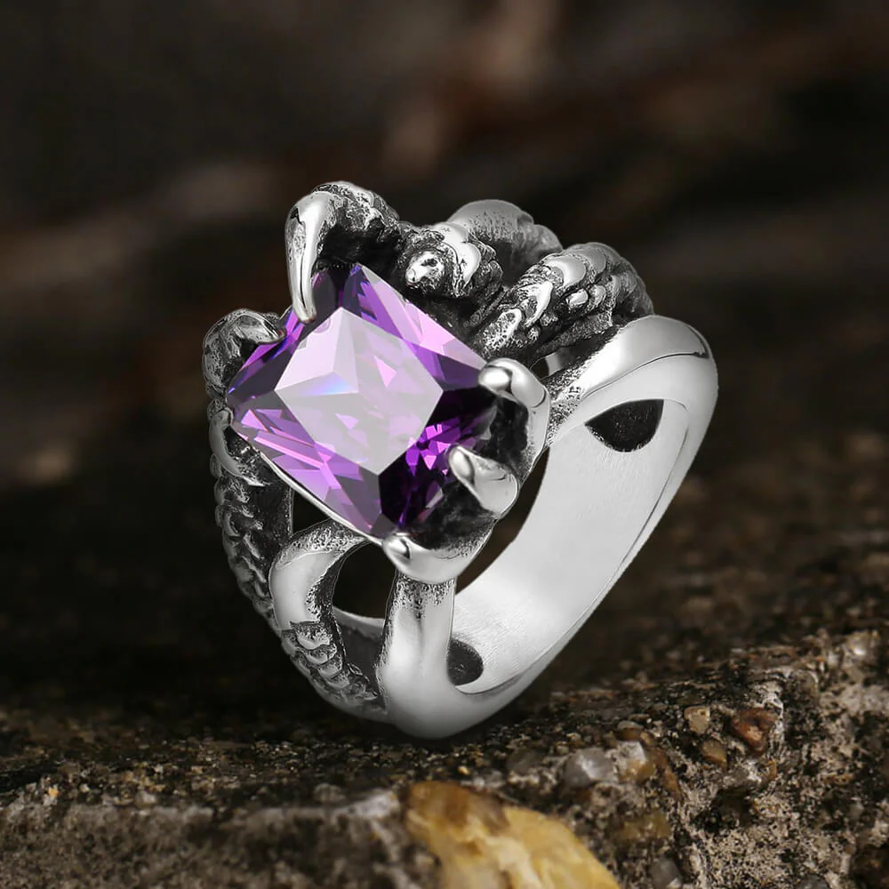 5244-gothic-dragon-claw-stainless-steel-gem-ring-6.webp Gothic Dragon Claw Stainless Steel Gem Ring
