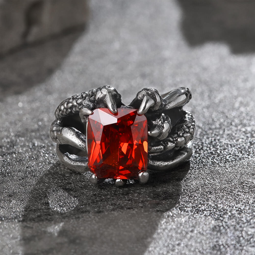 5244-gothic-dragon-claw-stainless-steel-gem-ring-8.jpg Gothic Dragon Claw Stainless Steel Gem Ring