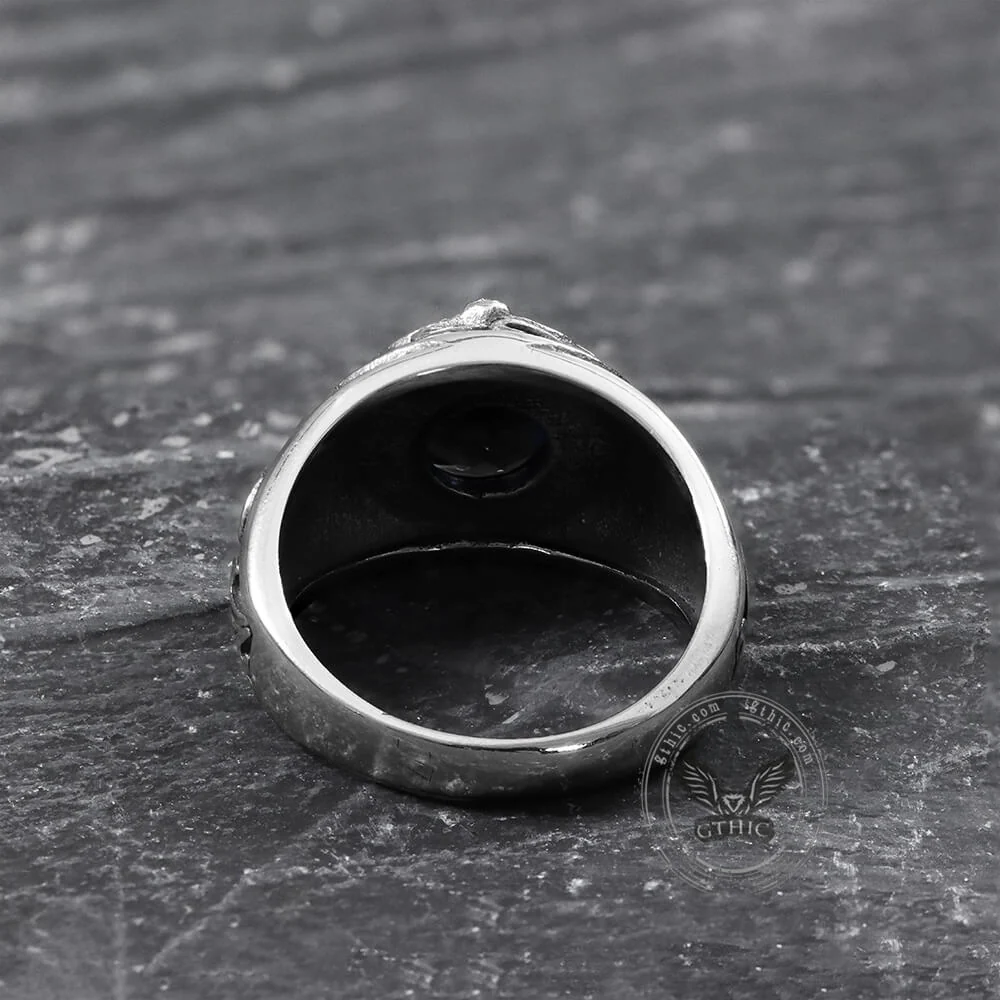 5294-carved-stainless-steel-gemstone-ring-15.webp Carved Stainless Steel Gemstone Ring