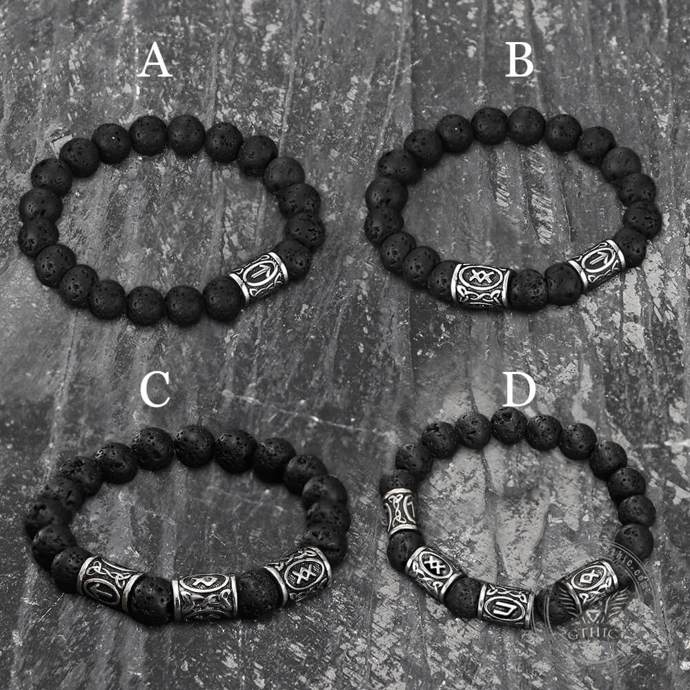 5539-celtic-knot-volcanic-rock-stainless-steel-bracelet-3.jpg Celtic Knot Volcanic Rock Stainless Steel Bracelet