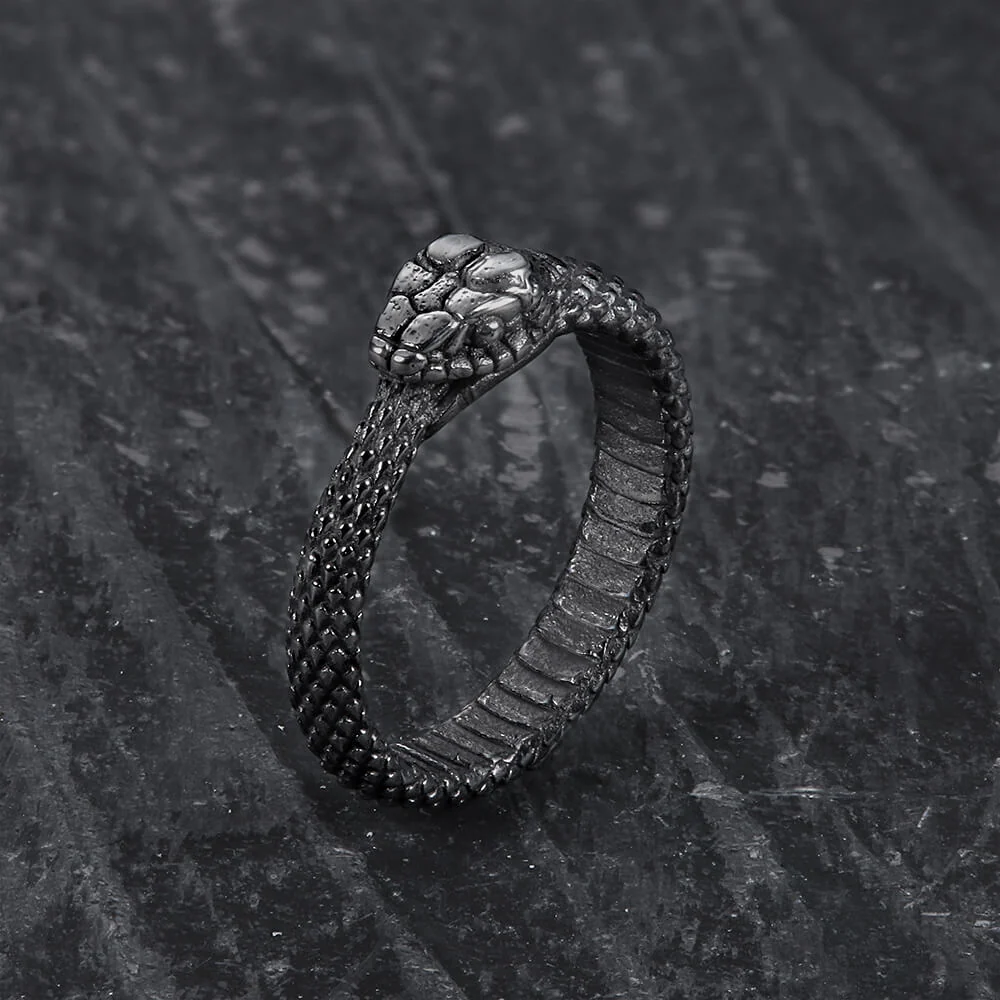 Ouroboros Snake Stainless Steel Ring