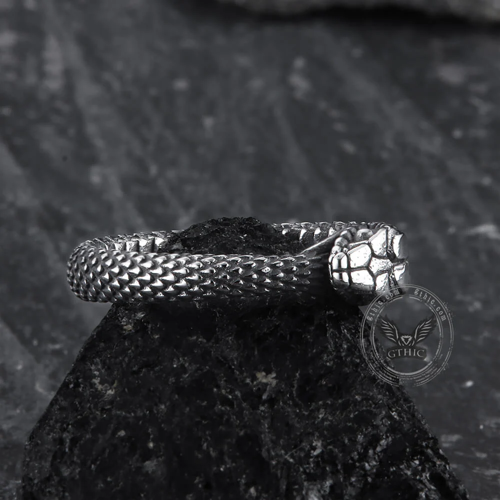 Ouroboros Snake Stainless Steel Ring