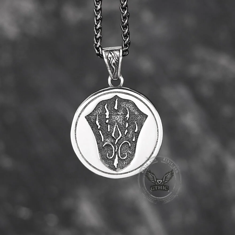 Ferocious Nordic Wolf Stainless Steel Pendant