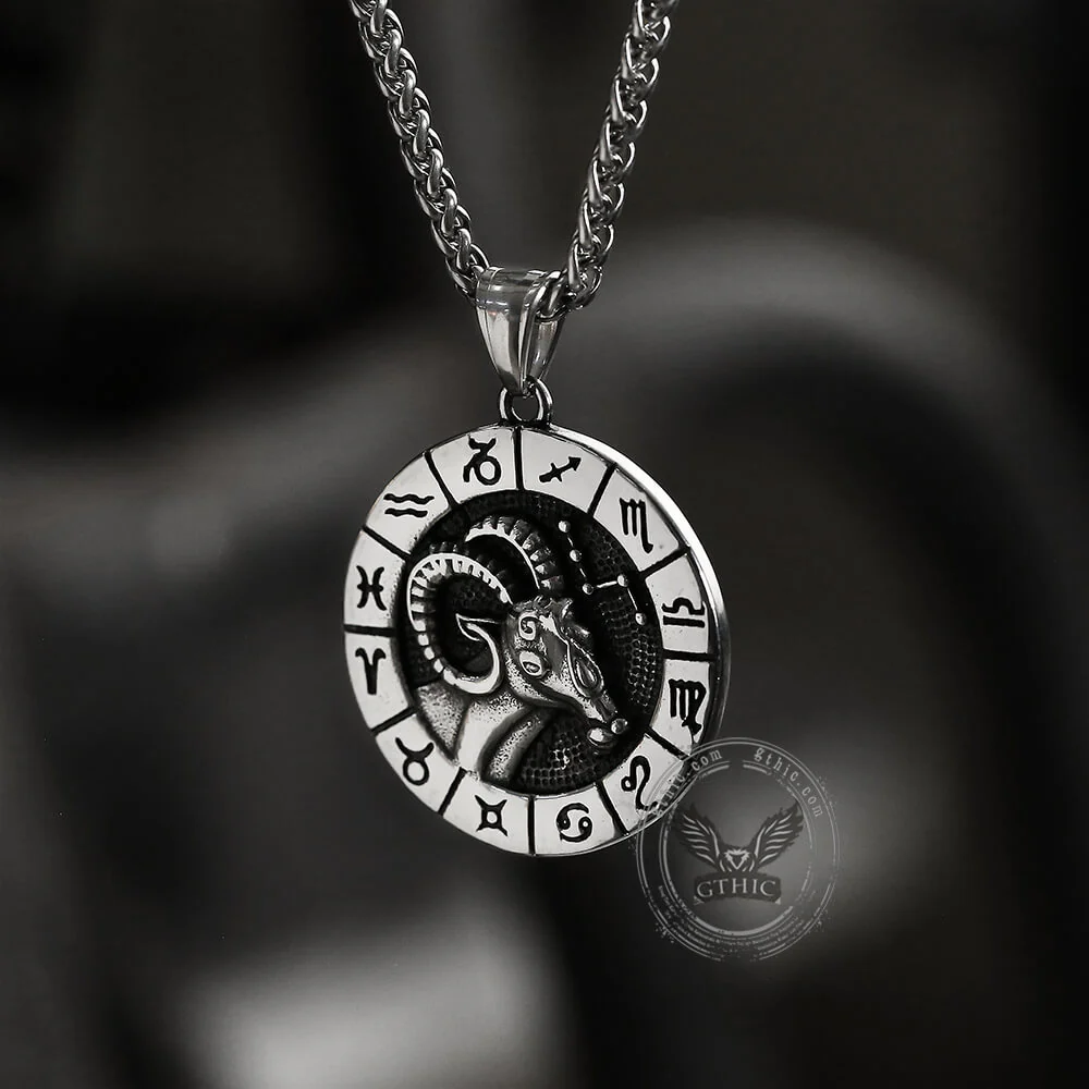 Aries Stainless Steel Pendant