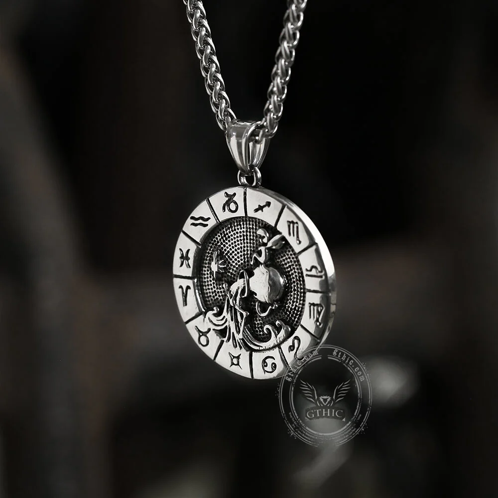 Aquarius Stainless Steel Pendant