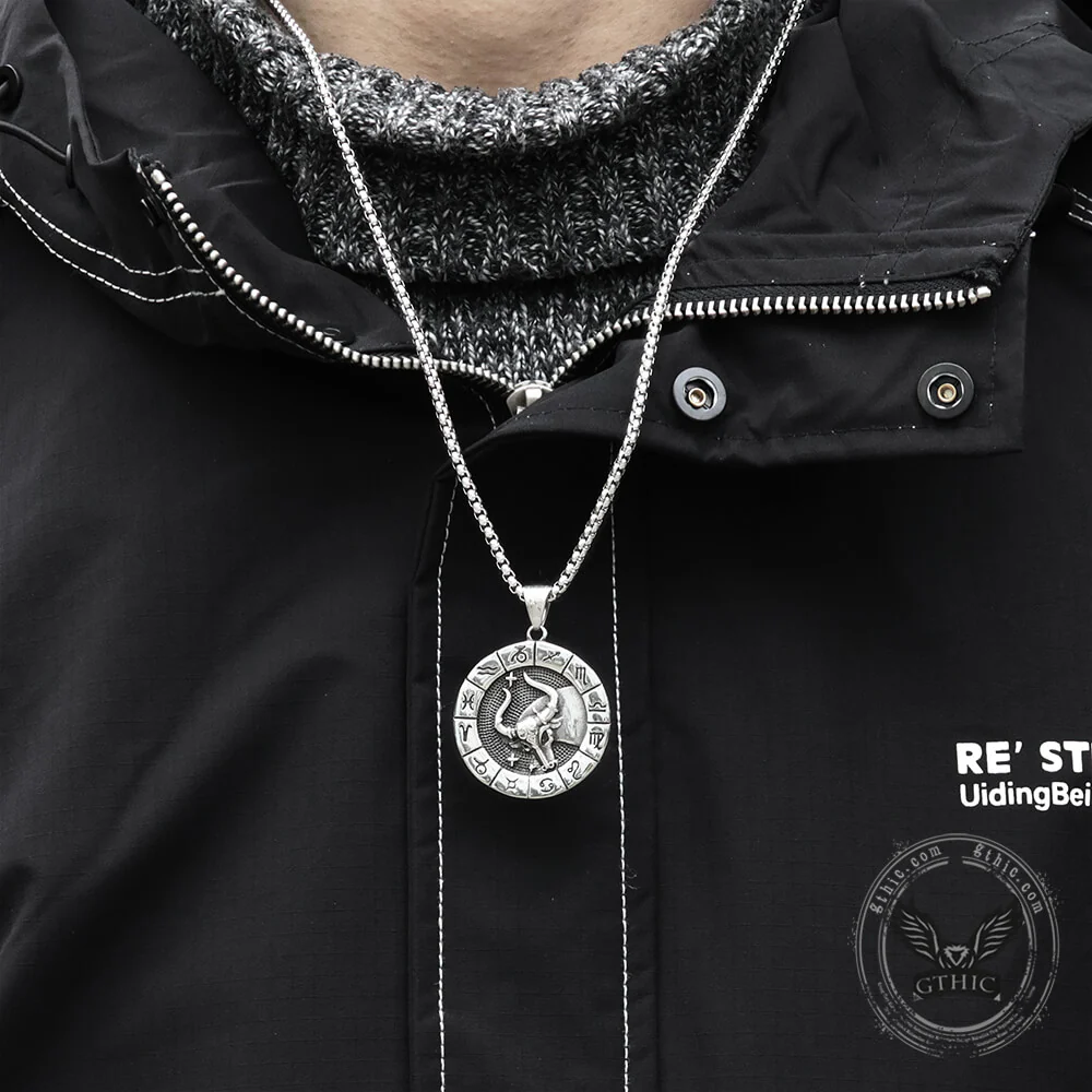 Taurus Stainless Steel Pendant