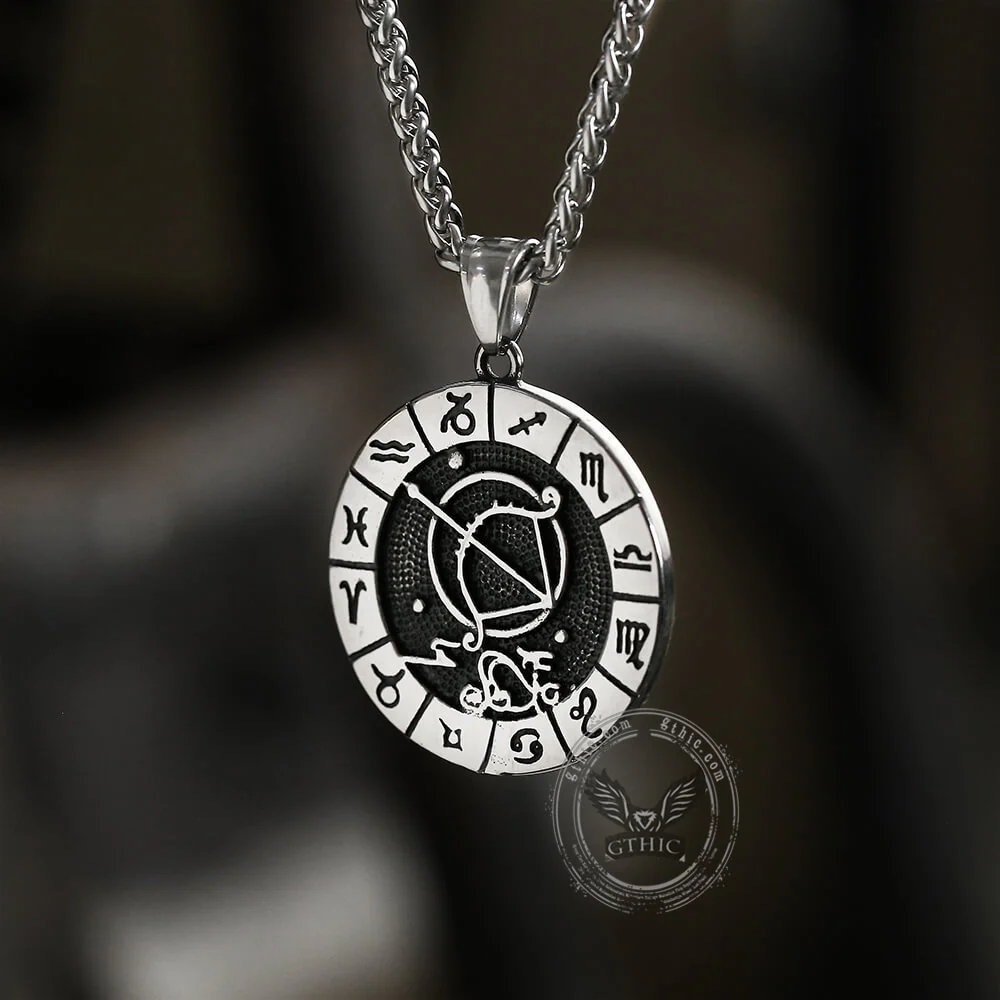 Sagittarius Stainless Steel Pendant