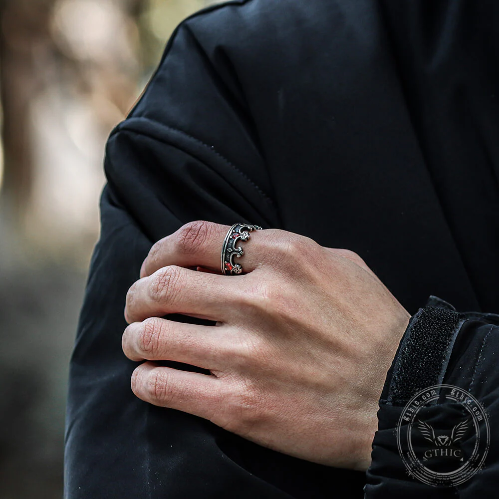 5624-gothic-roman-gemstone-crown-stainless-steel-ring-3.webp Gothic Roman Gemstone Crown Stainless Steel Ring
