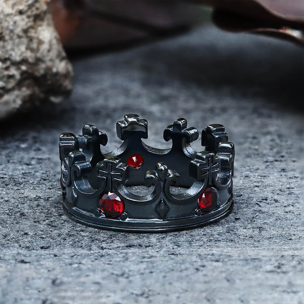 5632-black-7-black-7-variation-1.jpg Gothic Roman Gemstone Crown Stainless Steel Ring