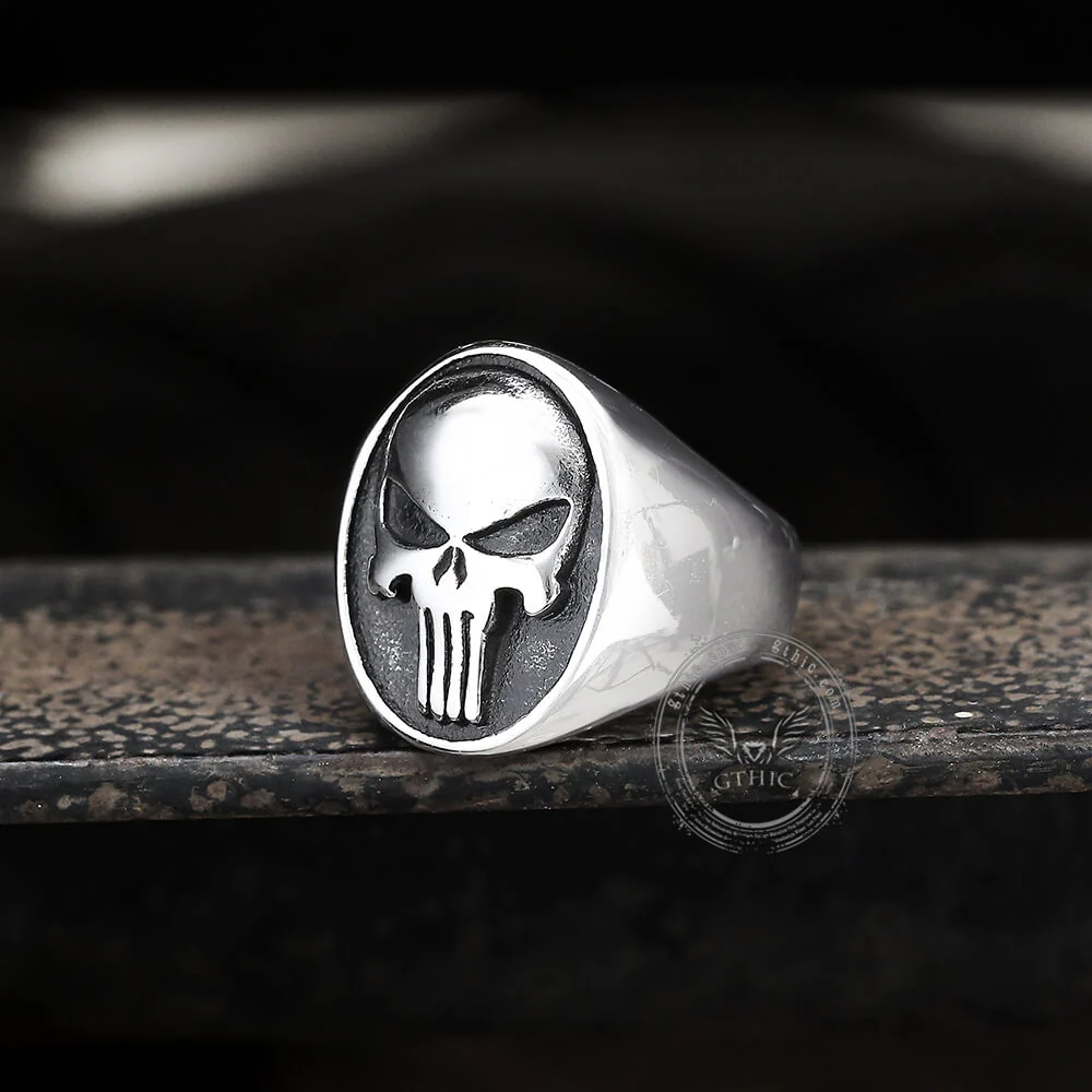 Punk Designed Skull Head Stainless Steel Ring