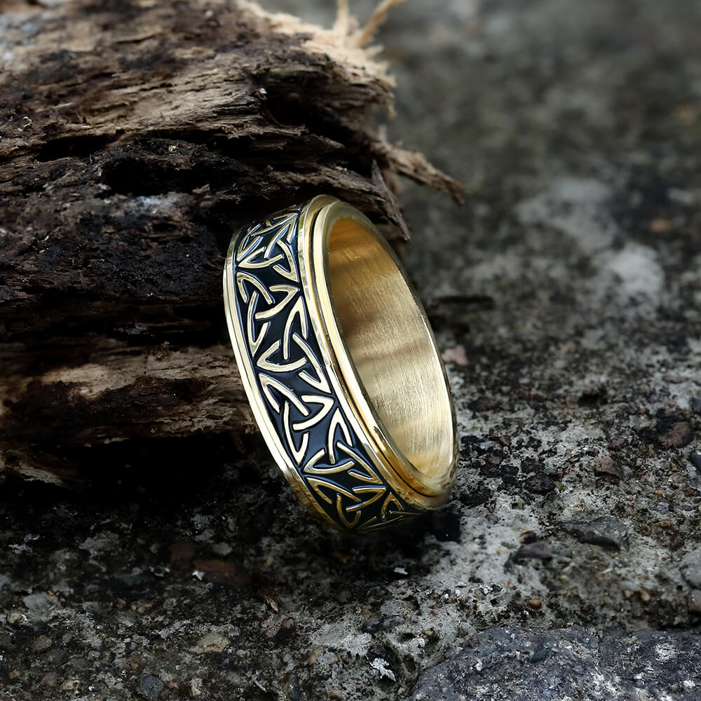5705-celtic-triangle-knot-stainless-steel-viking-spinner-ring-5.jpg Celtic Triangle Knot Stainless Steel Viking Spinner Ring