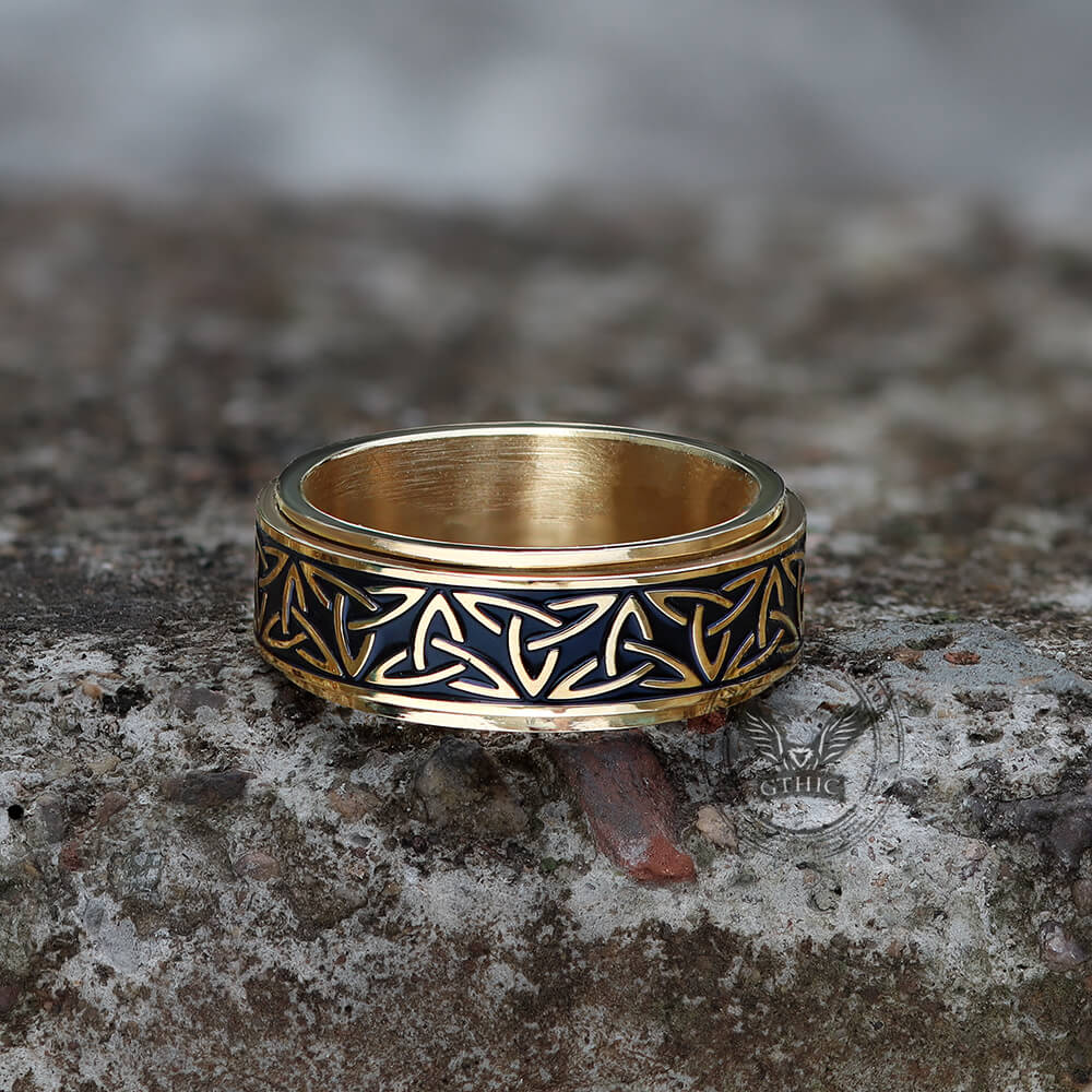 5705-celtic-triangle-knot-stainless-steel-viking-spinner-ring-8.jpg Celtic Triangle Knot Stainless Steel Viking Spinner Ring