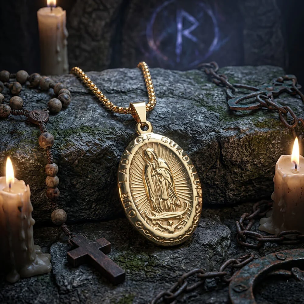 5743-vintage-virgin-mary-stainless-steel-pendant-5.webp Vintage Virgin Mary Stainless Steel Pendant