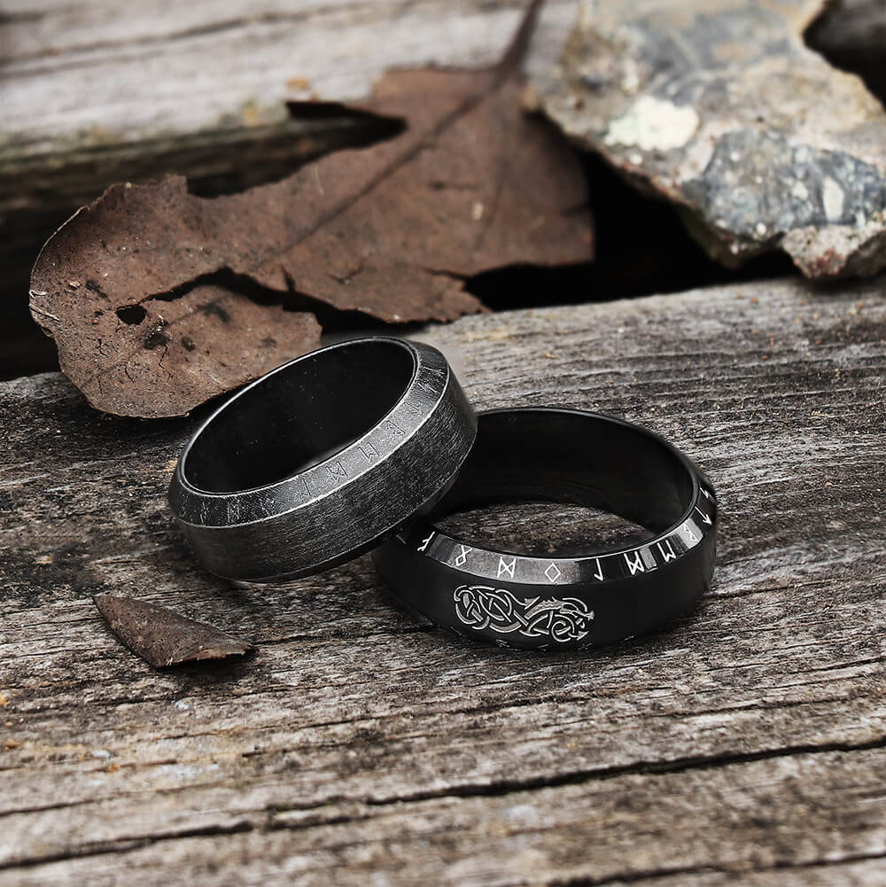 5757-norse-dragon-runes-stainless-steel-viking-ring-1.jpg Norse Dragon Runes Stainless Steel Viking Ring