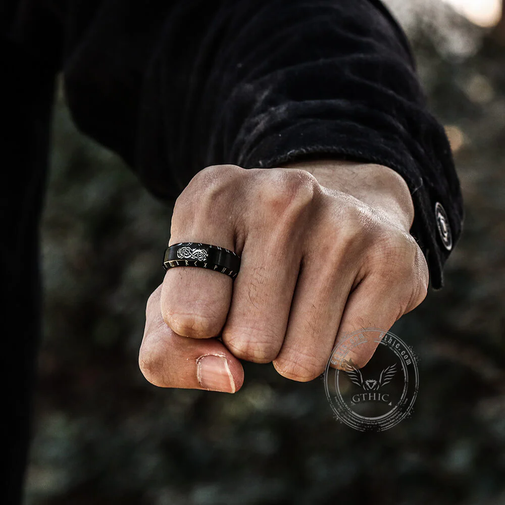 5757-norse-dragon-runes-stainless-steel-viking-ring-2.webp Norse Dragon Runes Stainless Steel Viking Ring