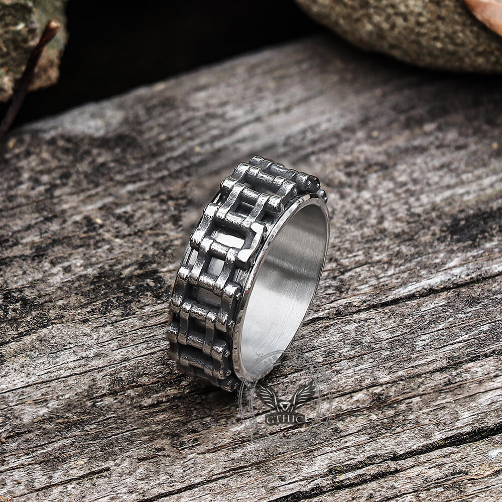 5853-vintage-motorcycle-chain-stainless-steel-spinner-ring-4.jpg Vintage Motorcycle Chain Stainless Steel Spinner Ring