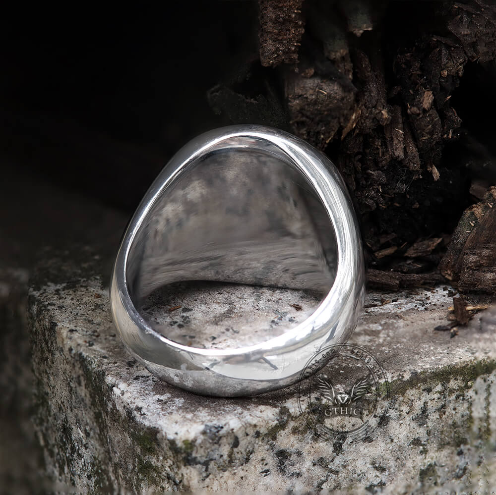 Mandalorian Symbol Stainless Steel Skull Ring
