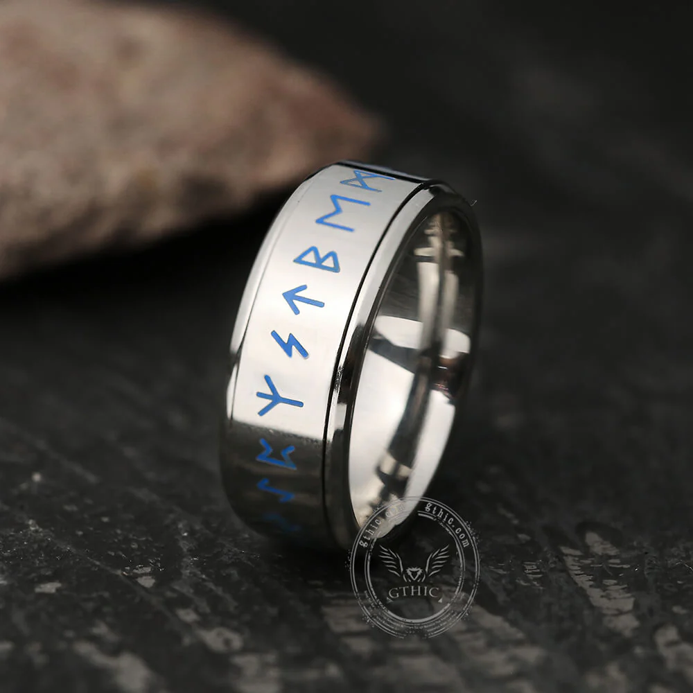 5934-runes-stainless-steel-spinner-ring-10.webp Runes Stainless Steel Spinner Ring