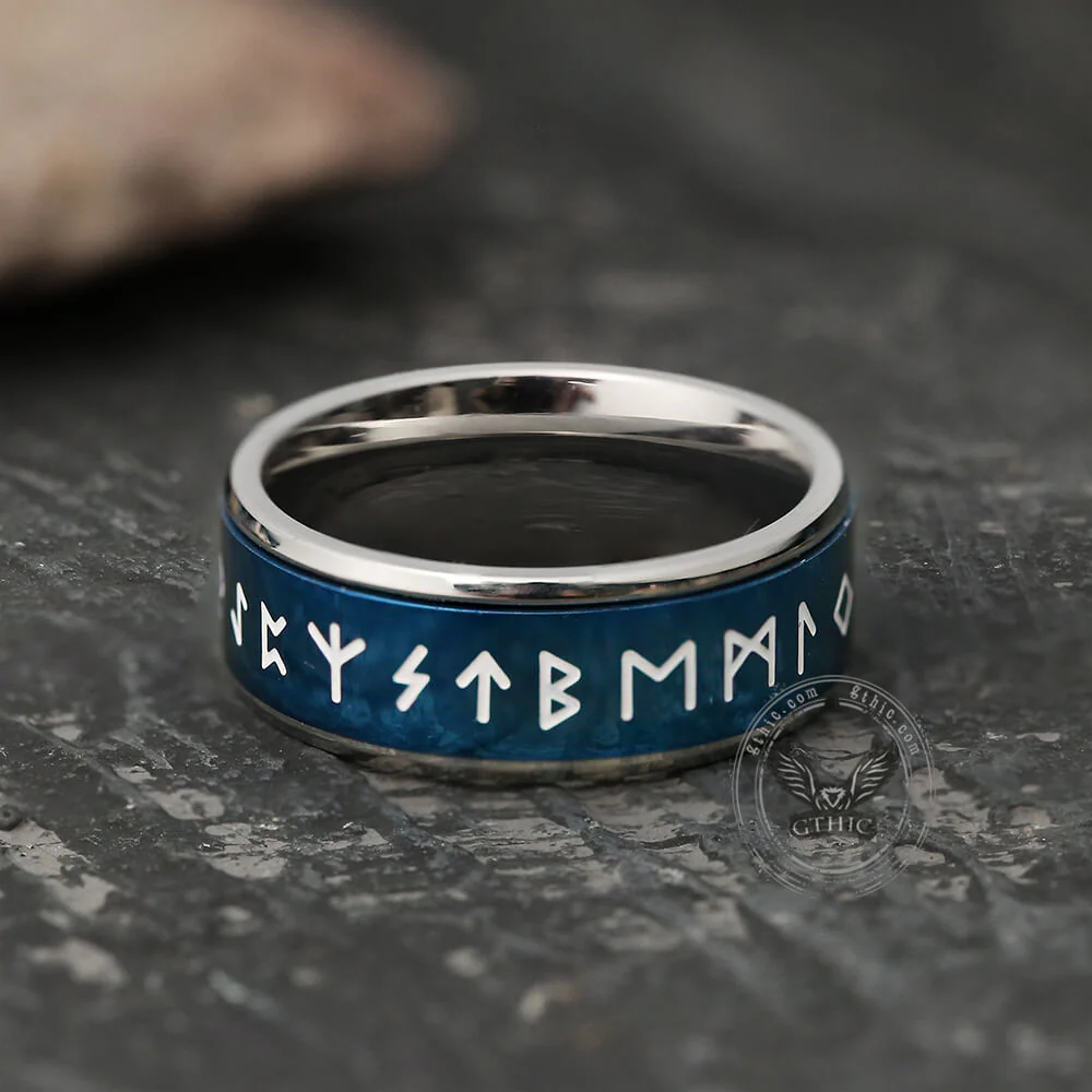 5934-runes-stainless-steel-spinner-ring-4.webp Runes Stainless Steel Spinner Ring
