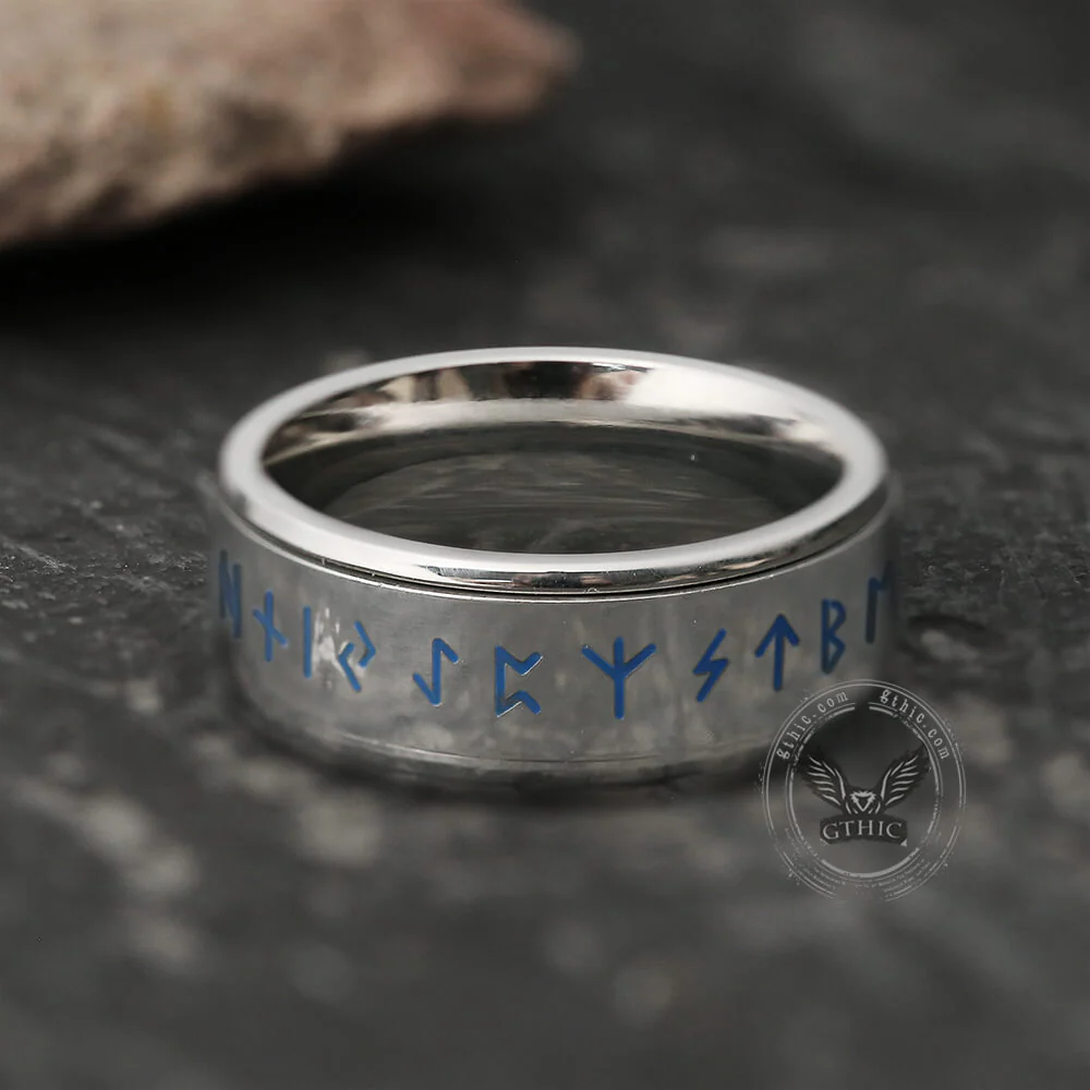 5934-runes-stainless-steel-spinner-ring-5.webp Runes Stainless Steel Spinner Ring