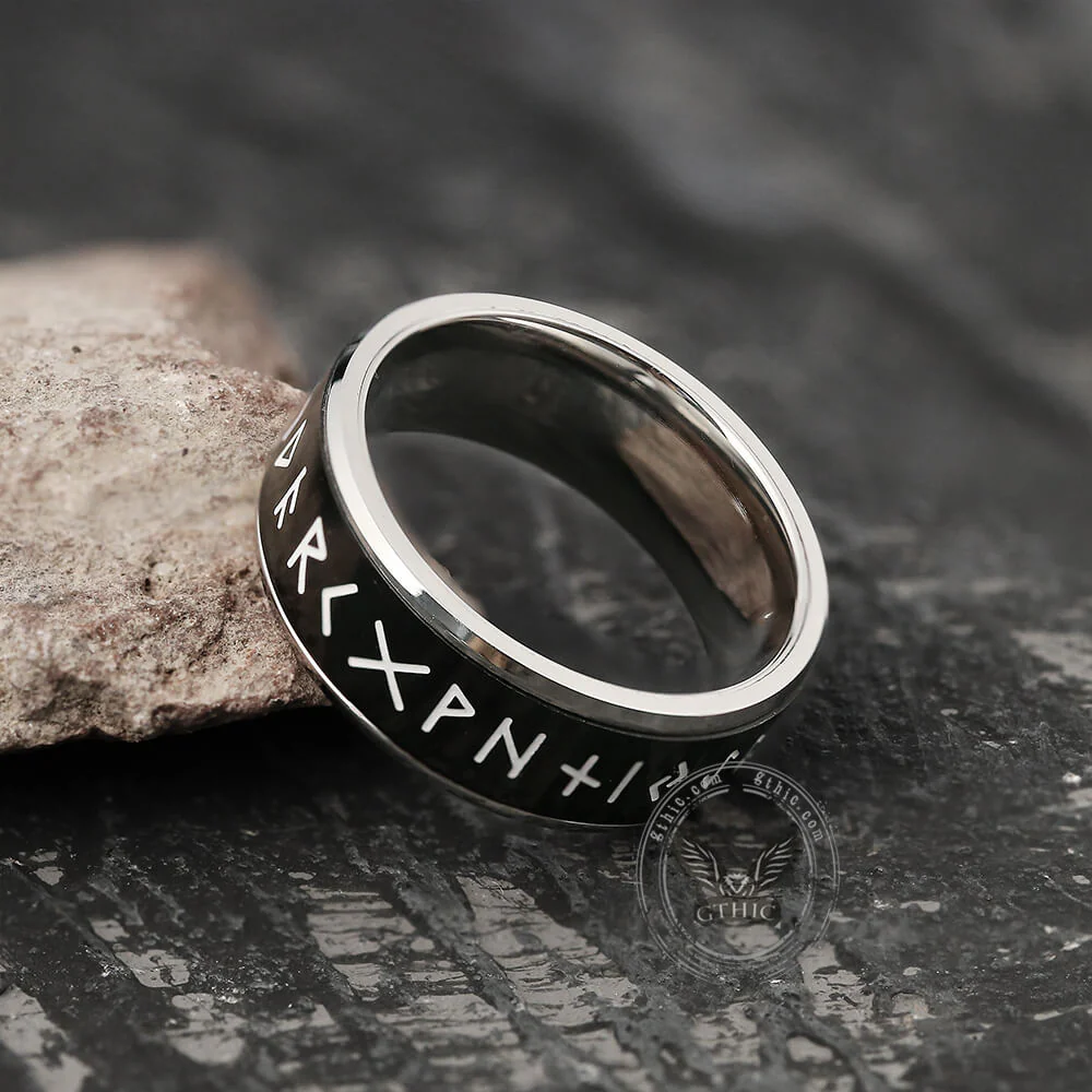 5934-runes-stainless-steel-spinner-ring-7.webp Runes Stainless Steel Spinner Ring