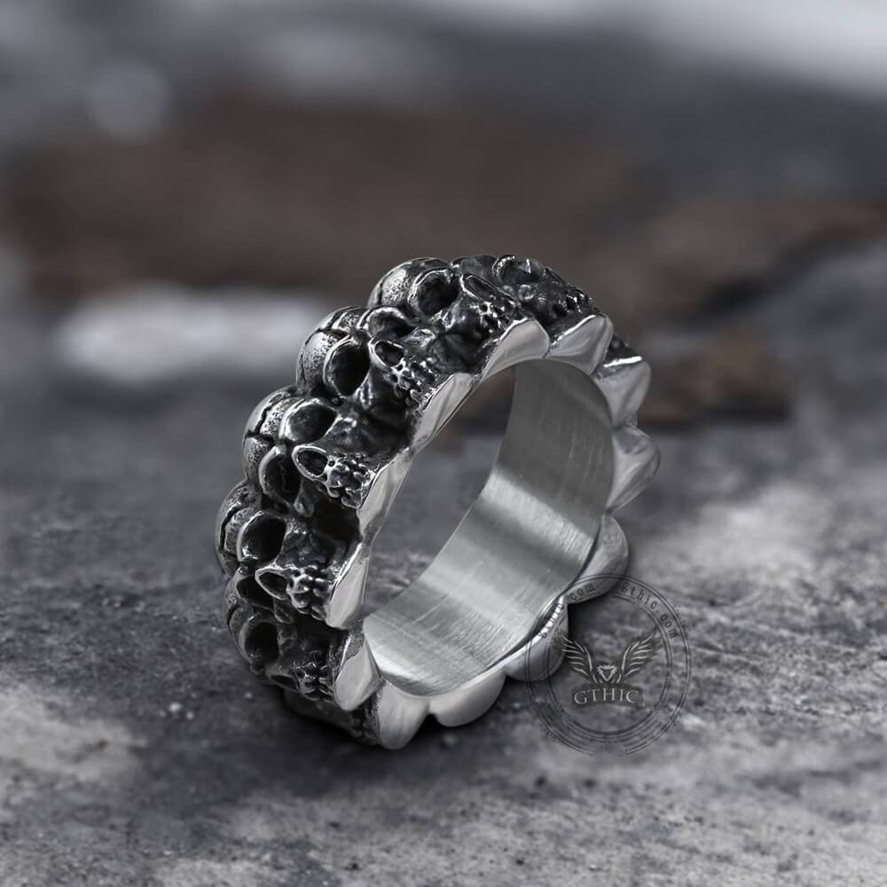 594-surrounded-titanium-stainless-steel-skull-ring-3.jpg Surrounded Titanium Stainless Steel Skull Ring