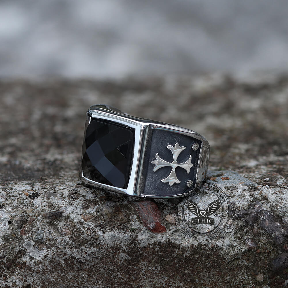 5954-gothic-cross-fleury-stainless-steel-cz-ring-5.jpg Gothic Cross Fleury Stainless Steel CZ Ring