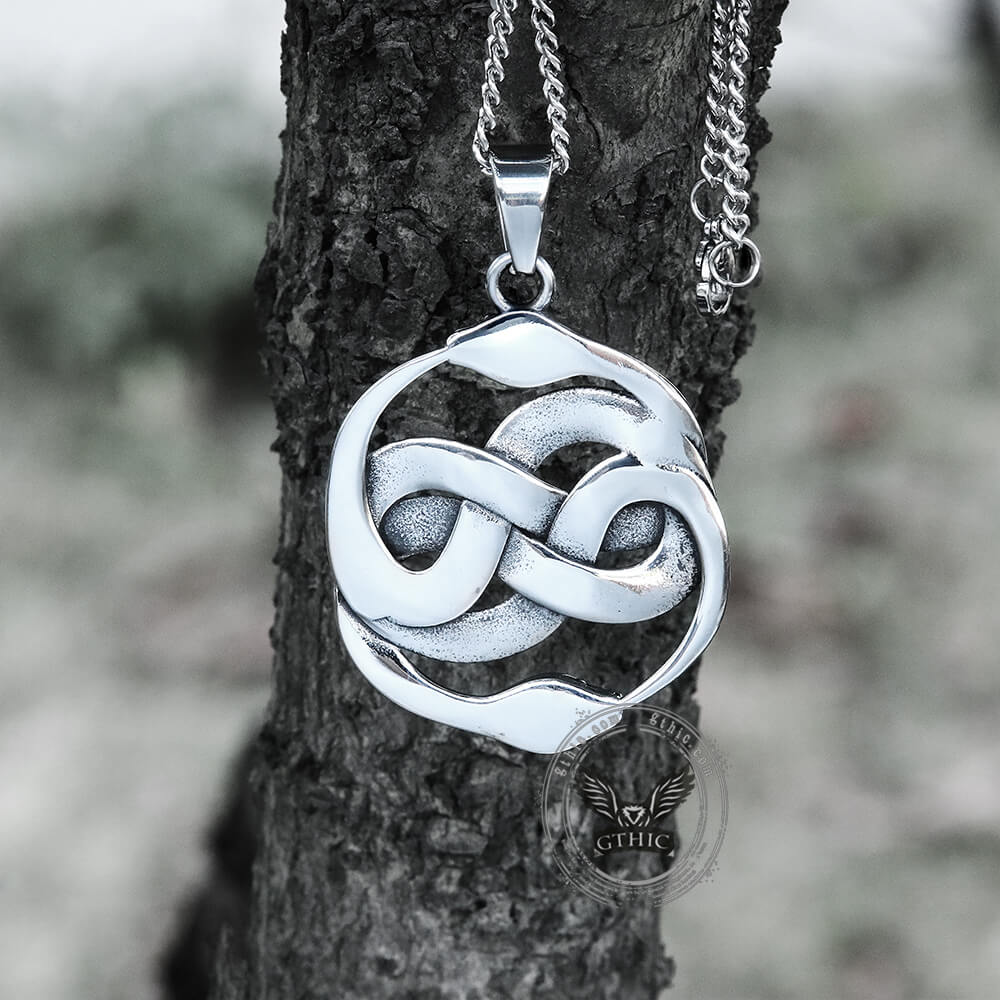 5983-double-ouroboros-snake-stainless-steel-animal-pendant-9.jpg Double Ouroboros Snake Stainless Steel Animal Pendant