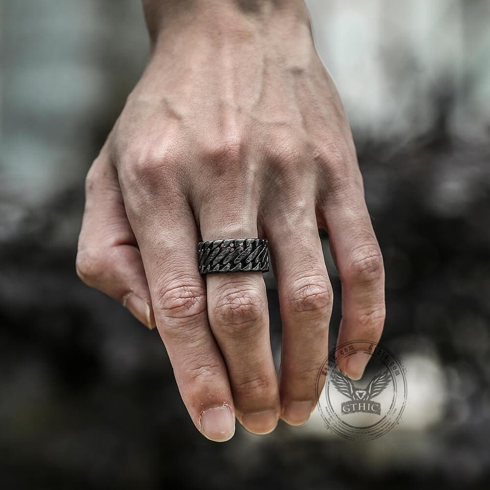 60-locomotive-style-chain-stripes-stainless-steel-ring-2.jpg Locomotive Style Chain Stripes Stainless Steel Ring