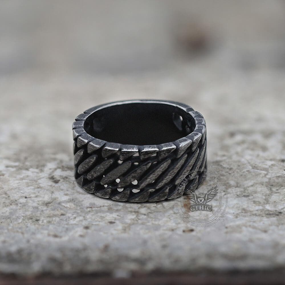 60-locomotive-style-chain-stripes-stainless-steel-ring-4.jpg Locomotive Style Chain Stripes Stainless Steel Ring