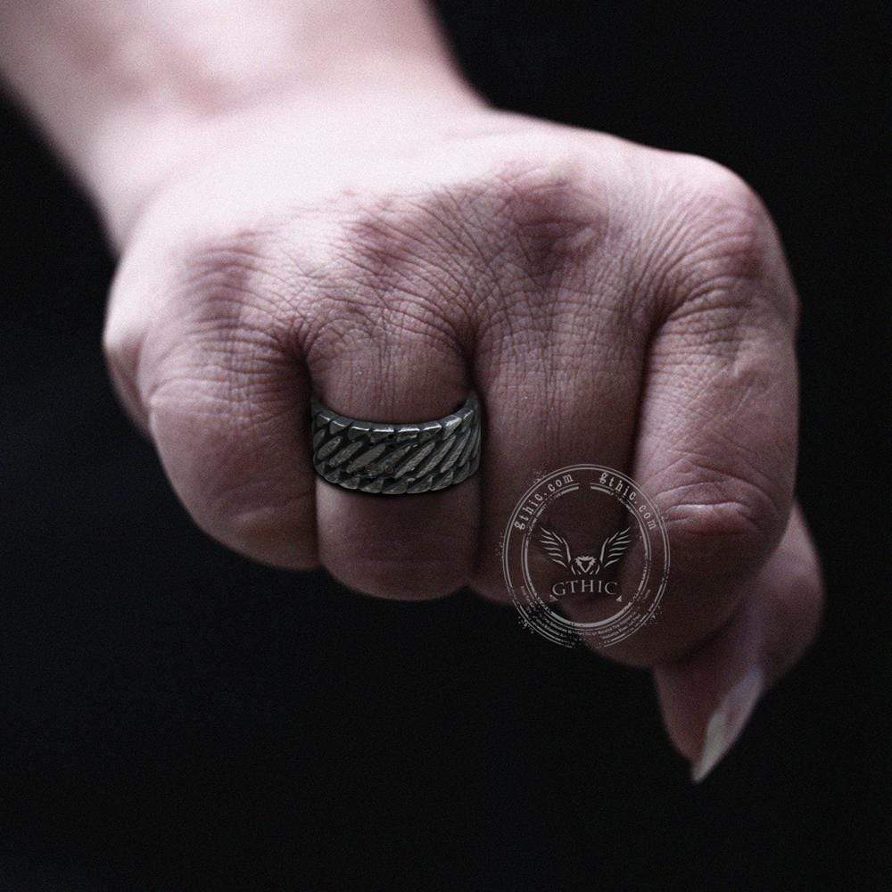 60-locomotive-style-chain-stripes-stainless-steel-ring-9.jpg Locomotive Style Chain Stripes Stainless Steel Ring