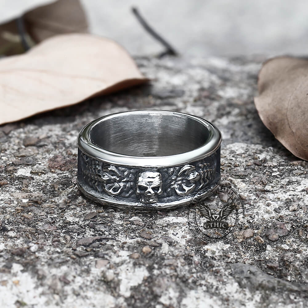 6050-gothic-skull-with-scorpion-stainless-steel-ring-5.jpg Gothic Skull With Scorpion Stainless Steel Ring