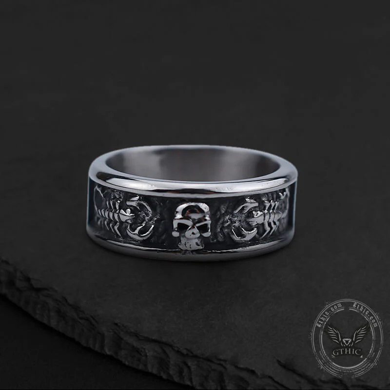 6050-gothic-skull-with-scorpion-stainless-steel-ring-7.webp Gothic Skull With Scorpion Stainless Steel Ring