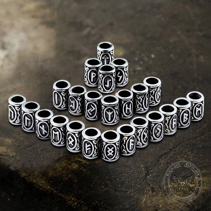 6098-runes-stainless-steel-viking-hair-bead-29.webp Runes Stainless Steel Viking Hair Bead
