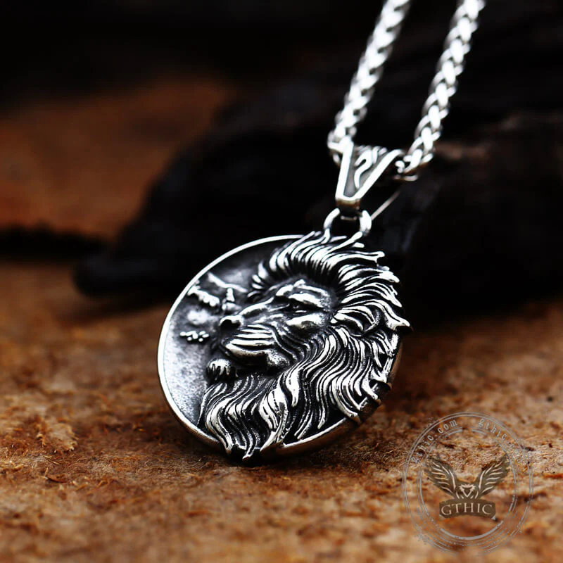 6140-majestic-lion-head-stainless-steel-pendant-6.webp Majestic Lion Head Stainless Steel Pendant