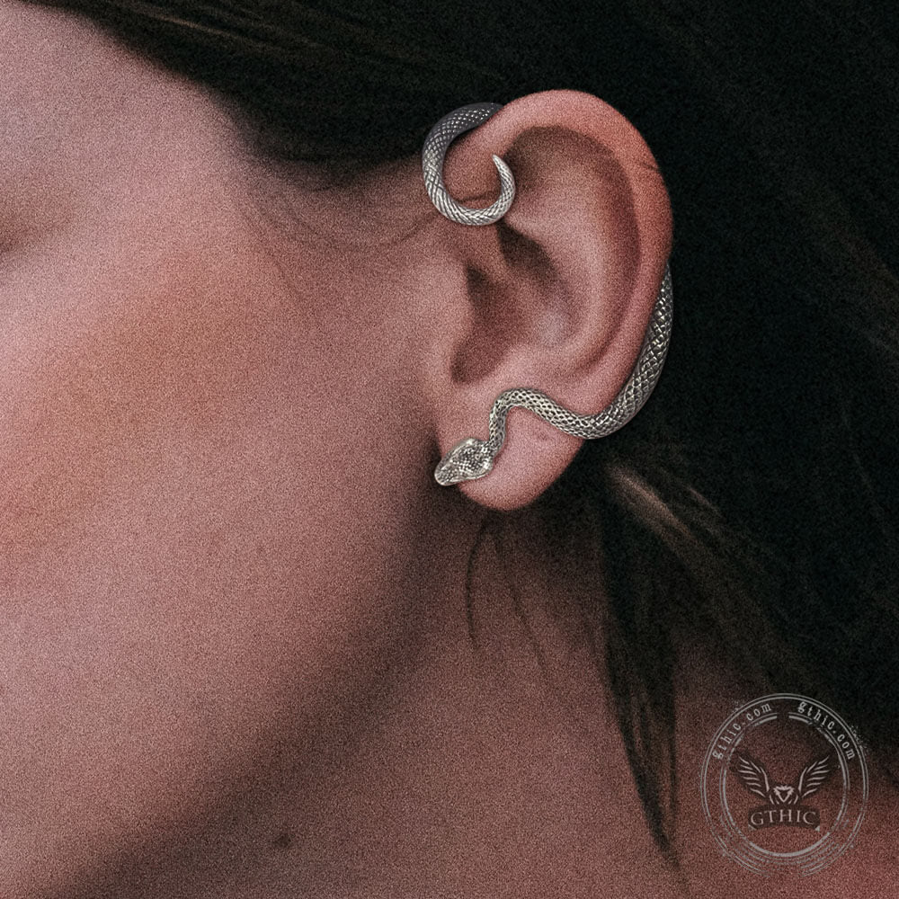 6172-gothic-snake-stainless-steel-stud-earrings-2.jpg Gothic Snake Stainless Steel Stud Earrings
