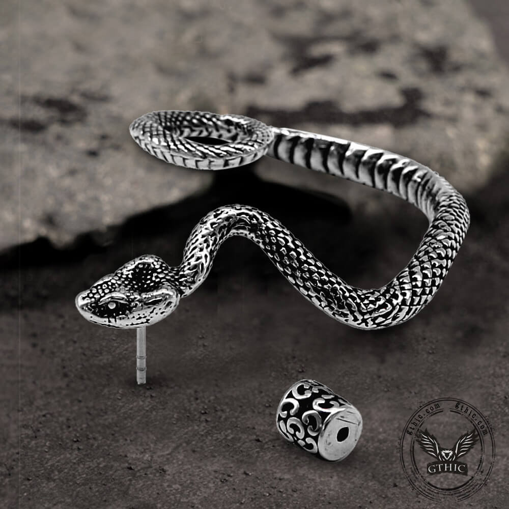 6172-gothic-snake-stainless-steel-stud-earrings-6.jpg Gothic Snake Stainless Steel Stud Earrings