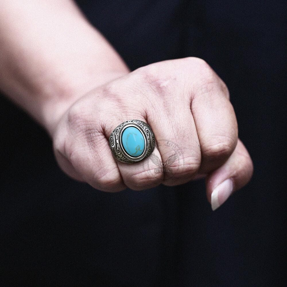 618-vintage-pattern-gem-stainless-steel-ring-2.jpg Vintage Pattern Gem Stainless Steel Ring